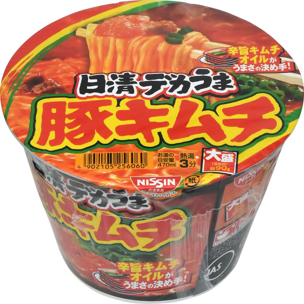 日清食品 日清デカうま 豚キムチ 近くの配達 |オンラインで注文 | Uber