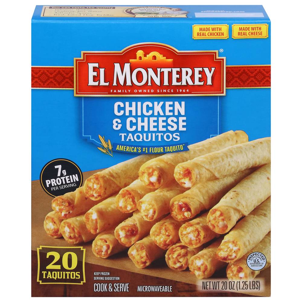 El Monterey Chicken and Cheese Taquitos (20 oz, 20 ct)