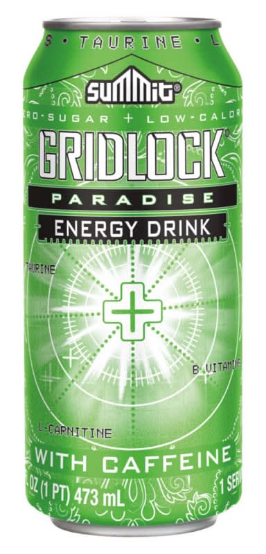 Summit Gridlock Energy Drink, Paradise (16 fl oz)
