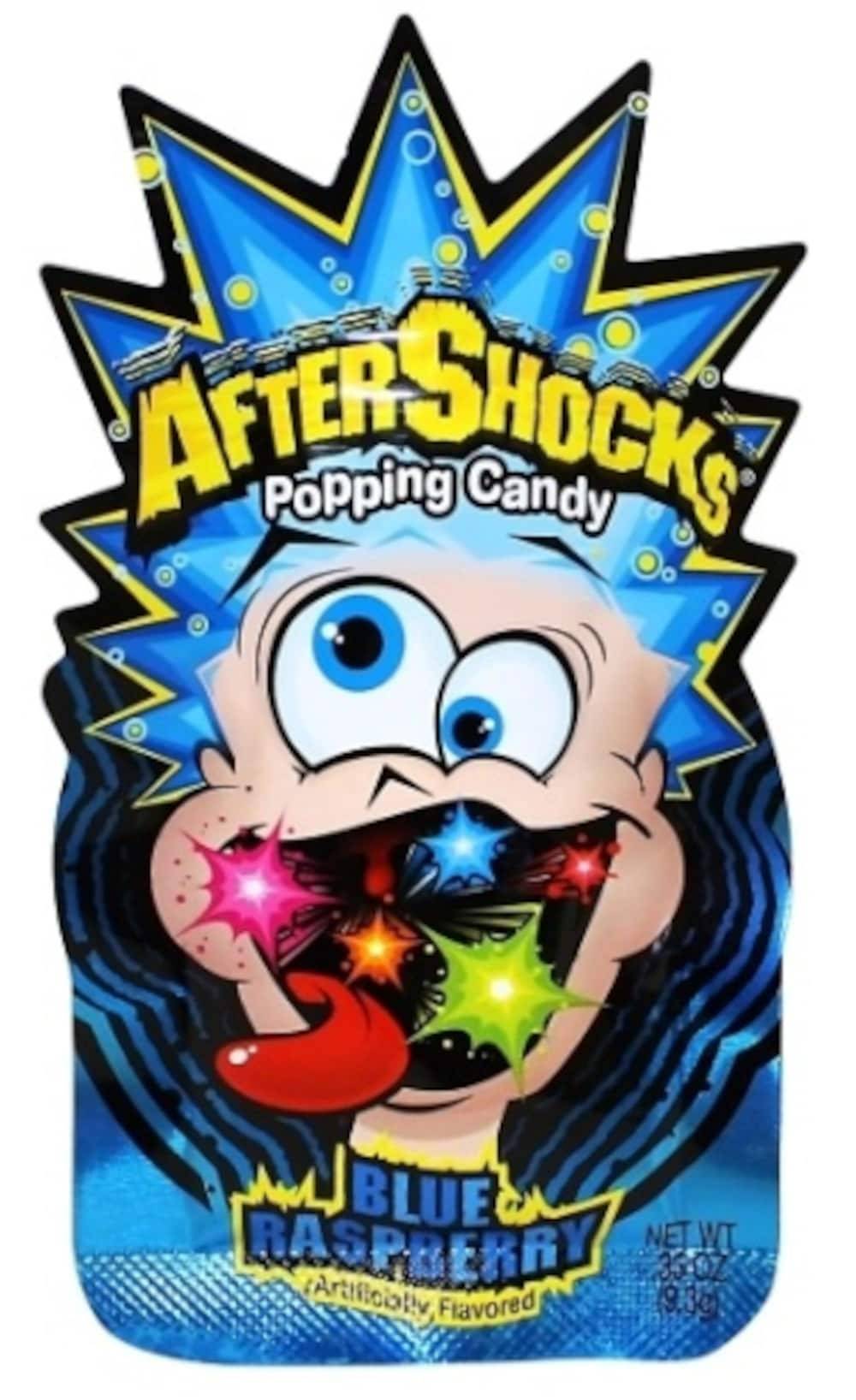 AfterShocks Blue Raspberry Aftershocks Popping Candy - Fun and Fizzy Confections-Hard Snack | FOR34754