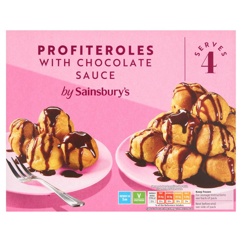 Sainsbury's Profiteroles & Chocolate Sauce 260g