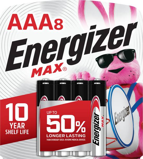 Energizer Max Triple Aaa Alkaline Battery (8 ct)