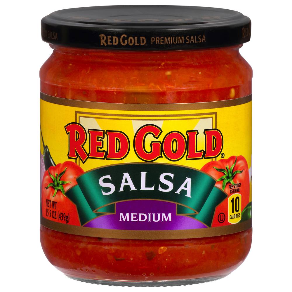 Red Gold Chunky Hot Medium Salsa (15.5 oz)