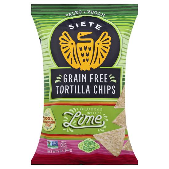 Siete Foods Grain Free Lime Tortilla Chips