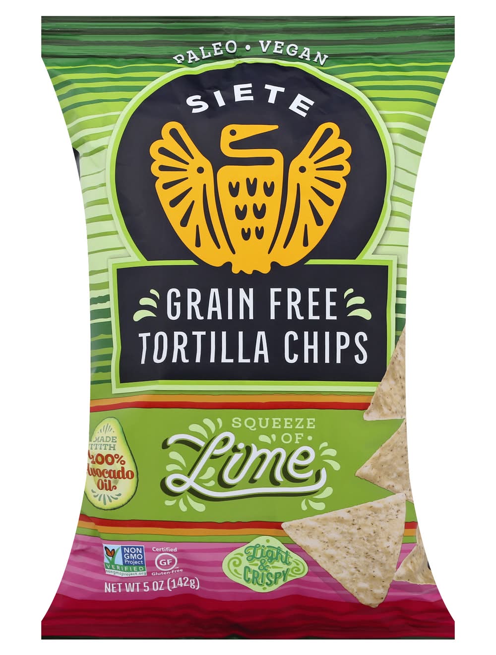 Siete Foods Grain Free Lime Tortilla Chips (5 oz)