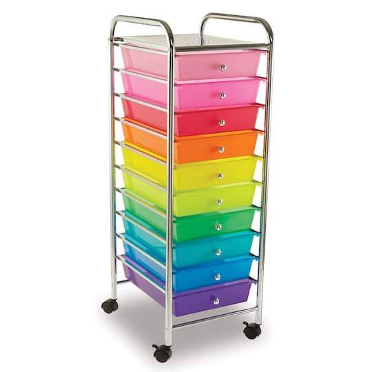 Simply Tidy Storage Trays Rolling Cart (10ct) (assorted)