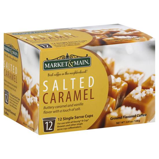 Market & Main Coffee Cup Pods (3.81 oz) (buttery caramel - vanilla - salted caramel)