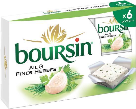 Boursin® ail & fines herbes portion x6 - 96g