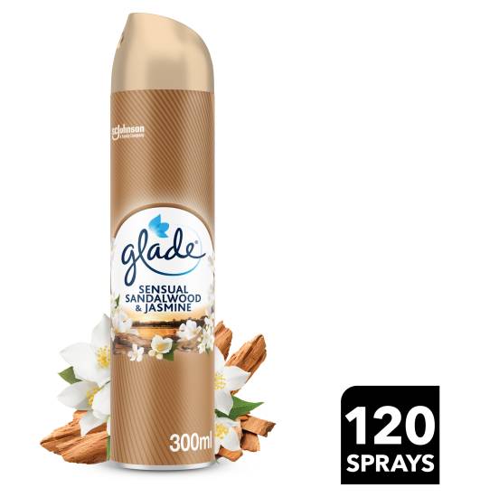 Glade Bali Sandalwood & Jasmine Aerosol Air Freshener (300ml)