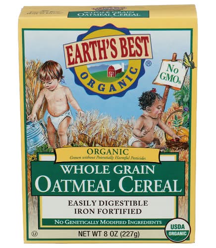 Earth's Best Organic Whole Grain Oatmeal Cereal