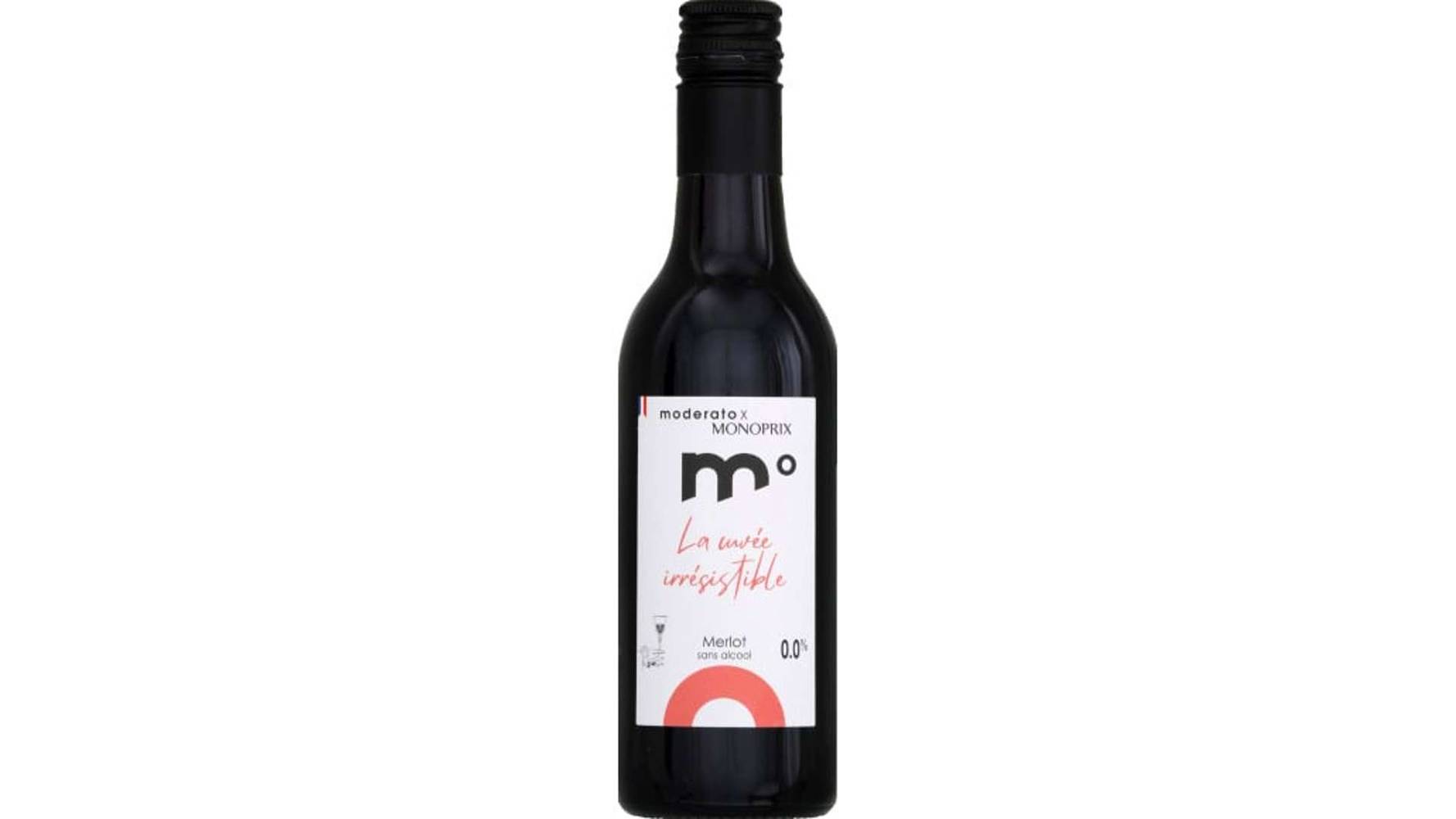 Moderato - Monoprix boisson sans alcool à base de vin rosé désalcoolisé (250 ml)