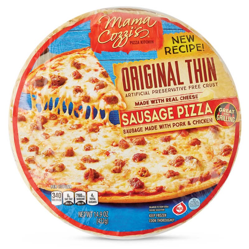 Mama Cozzis Original Thin Crust Sausage Pizza (14.9 oz)
