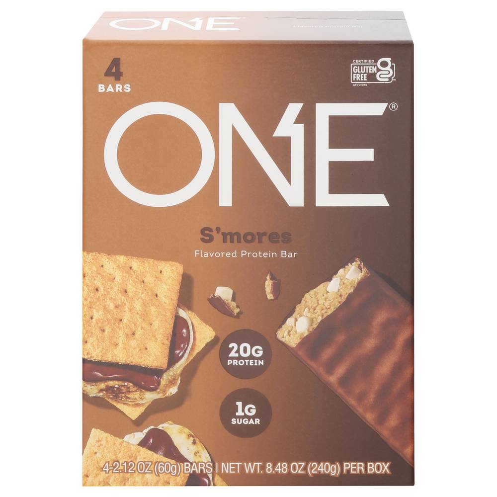 One Limited Edition S'mores Flavored Protein Bars (8.48 oz)