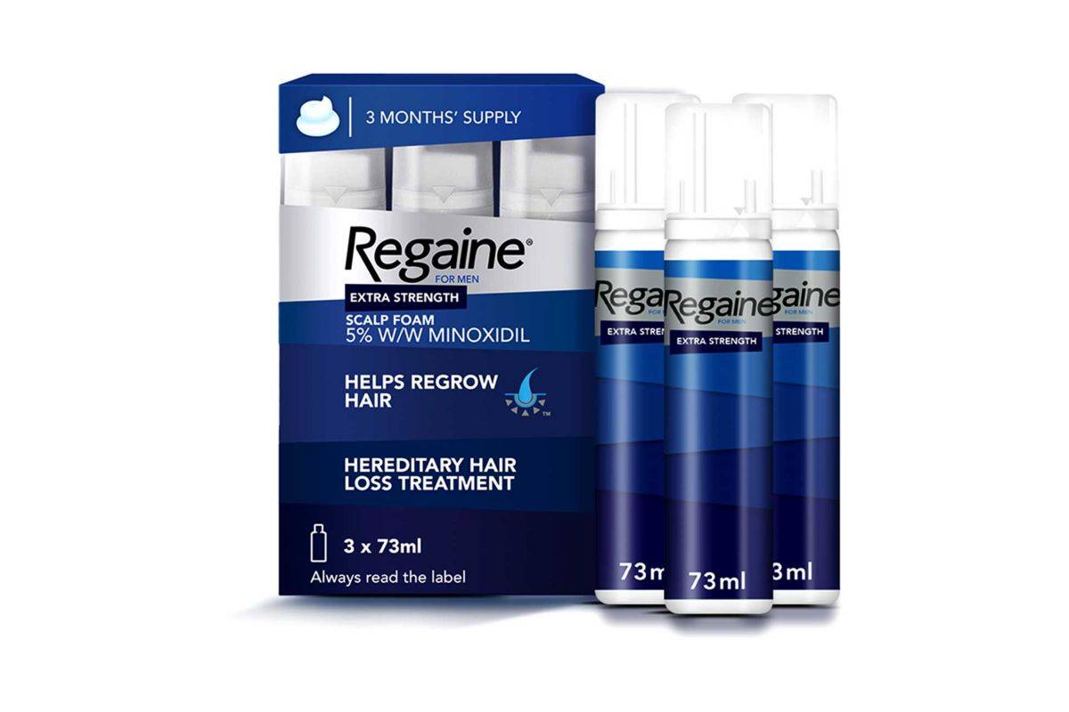 Regaine Male, Extra Strength Scalp 5% Minoxidil Foam (3 pack)