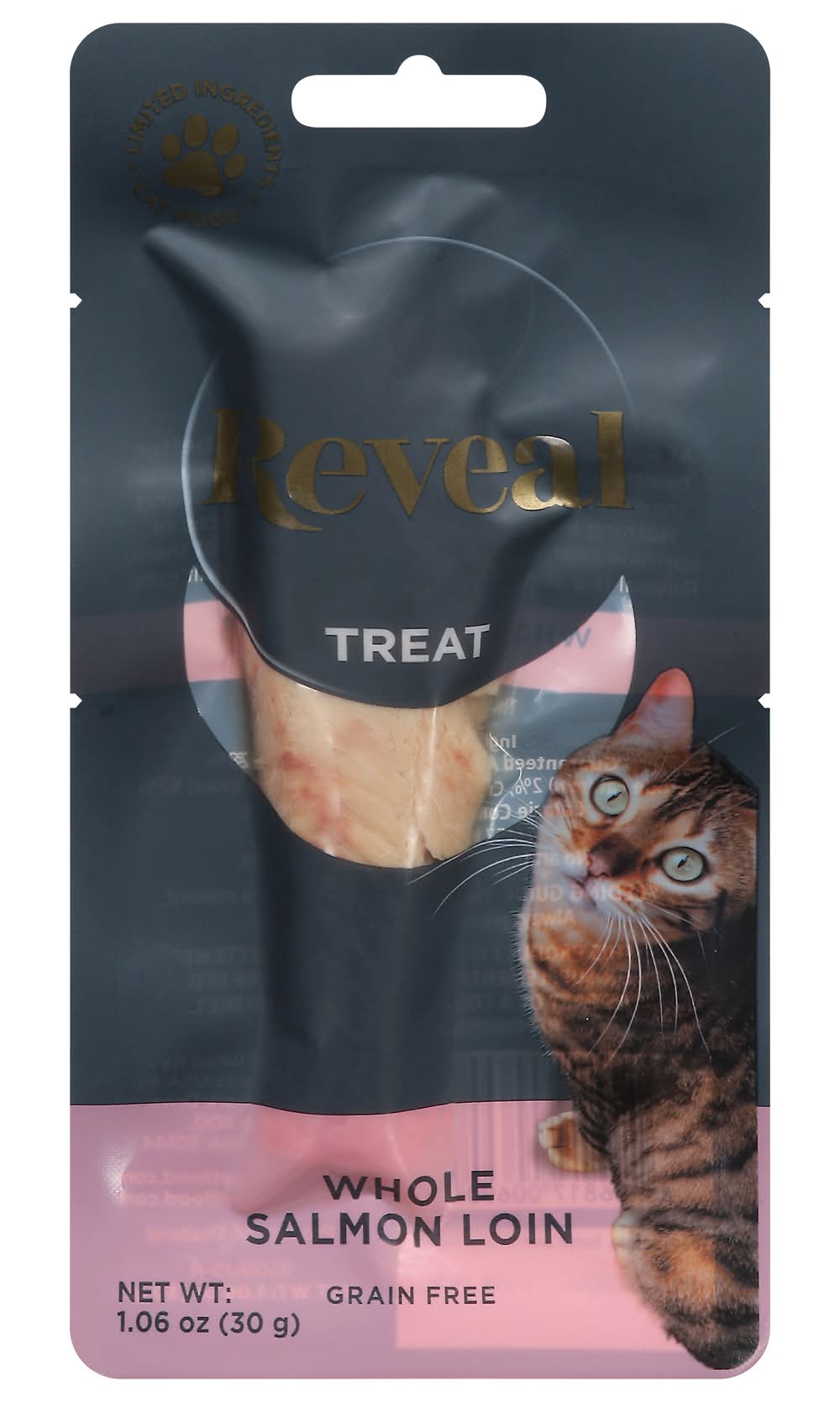 Reveal Pet Food Grain Free Whole Loin Cat Treat, Salmon, None (1.06 oz)