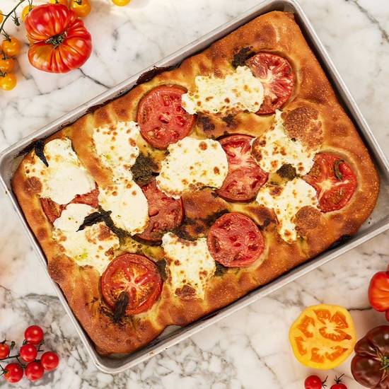 Tomato & Mozzarella Flatbread Slice