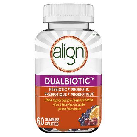 Align Dualbiotic Prebiotic + Probiotic Gummies (60 units)