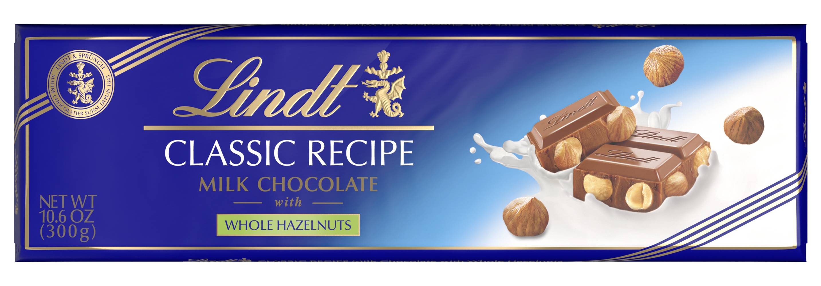 Lindt Milk Chocolate With Whole Hazelnuts Bar (10.6 oz)