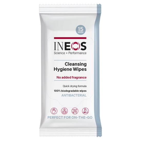 Ineos Antibacterial Sanitiser Wipes (15 ct)