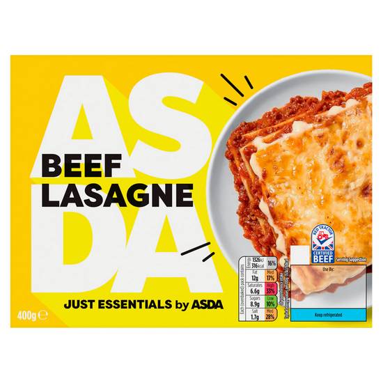 Asda Just Essentials Beef Lasagne 400g