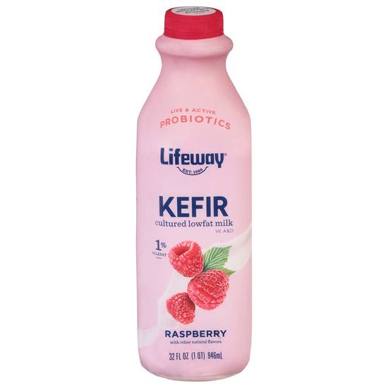 Lifeway Kefir Raspberry Cultured Lowfat Probiotic Milk