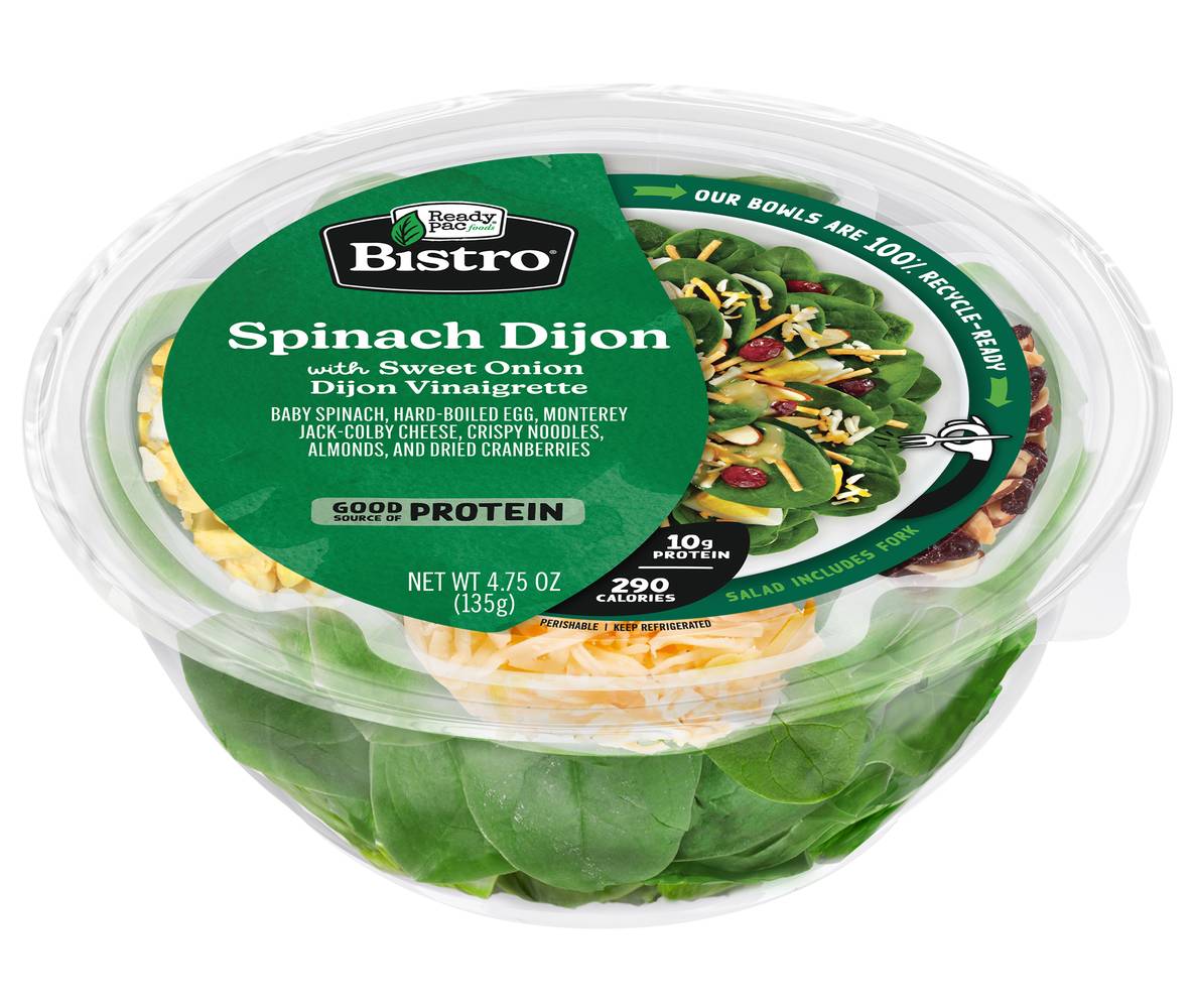 Bistro Spinach Dijon Salad With Sweet Onion Dijon Vinaigrette (4.8 oz)