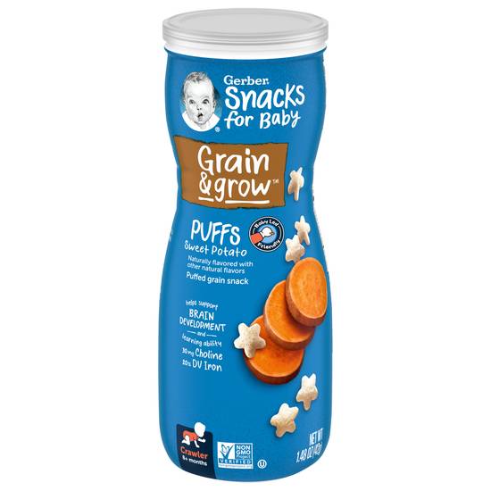 Gerber Snacks For Baby Sweet Potato Puffs
