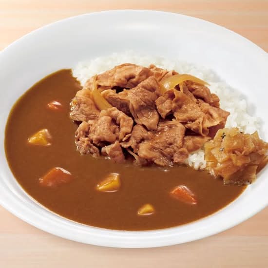 【チーズインハンバーグ付】牛カレー Pork Curry Rice w/ Beef