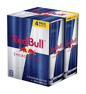 Red Bull Original Energy Drink, 8.4 oz., 4/Box (RBD56837)