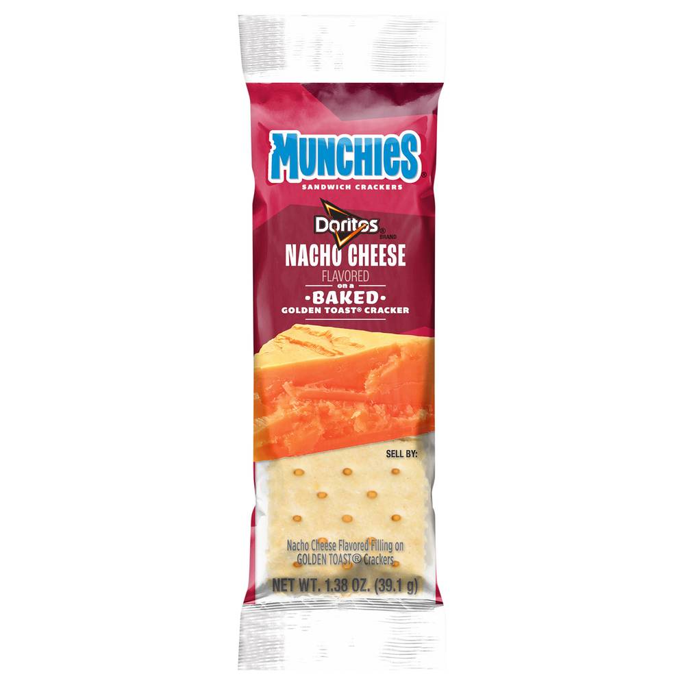 Munchies Doritos Baked Sandwich Crackers (nacho cheese)