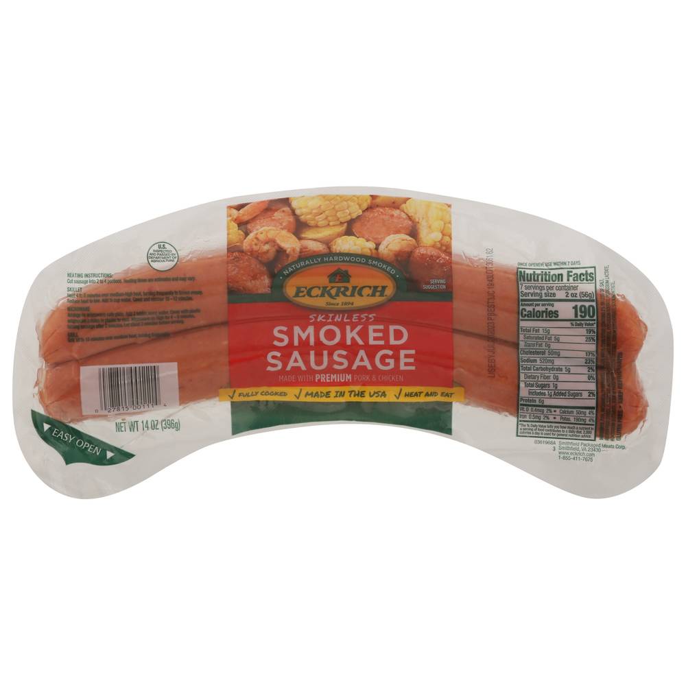 Eckrich Skinless Smoked Sausage (14 oz)