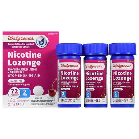 Walgreens Nicotine Lozenge Sugar Free 2mg Cherry (0.65 lbs)