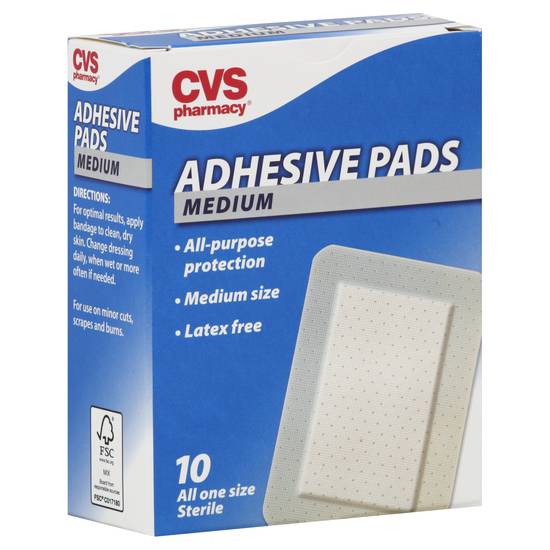 Cvs Medium All One Size Adhesive Pads (10 ct)