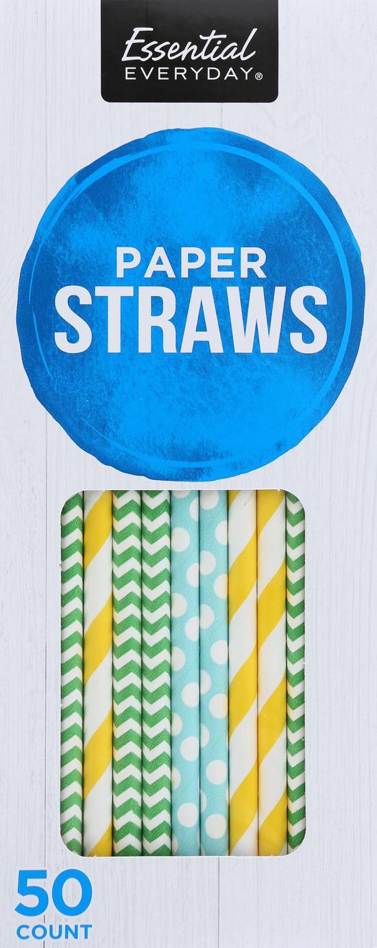 Essential Everyday Paper Straws (50 ct)