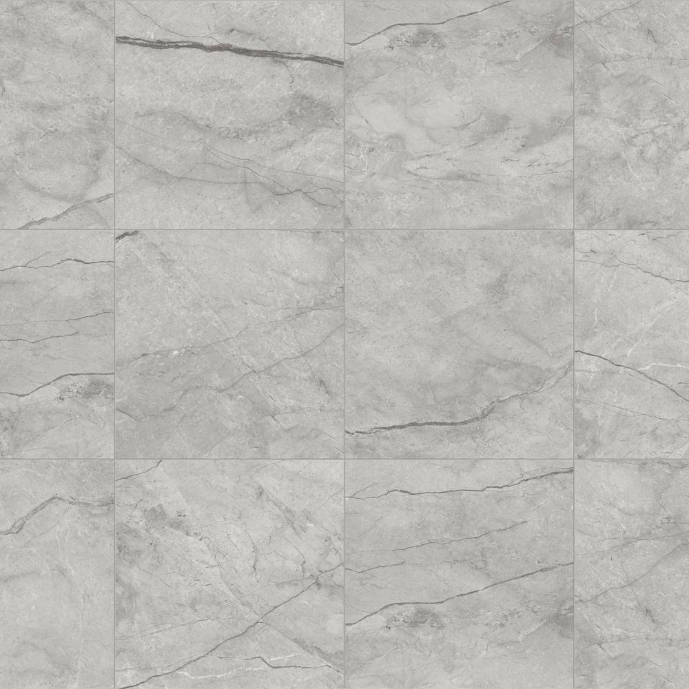 Satori Regent Argento Grey 13-in x 13-in Matte Porcelain Stone Look Floor and Wall Tile (1.17-sq. ft/ Piece) | 1001-0376-0