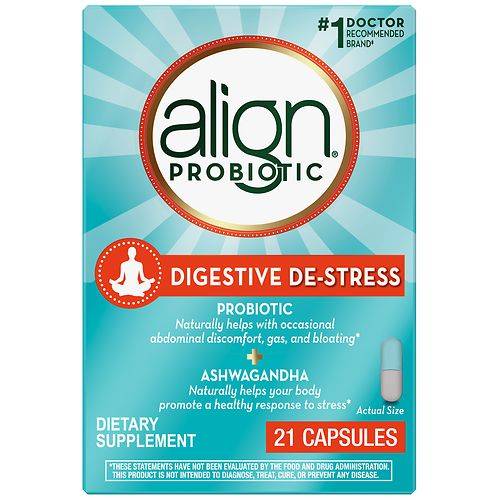 Align Probiotic, Digestive De-stress, with Ashwagandha - 21.0 ea
