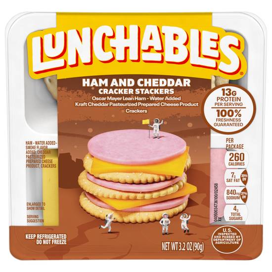 Lunchables Ham & Cheddar with Crackers 3.2oz