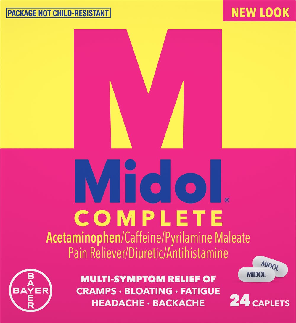 Midol Complete Pain Relieve Caplets (24 ct)