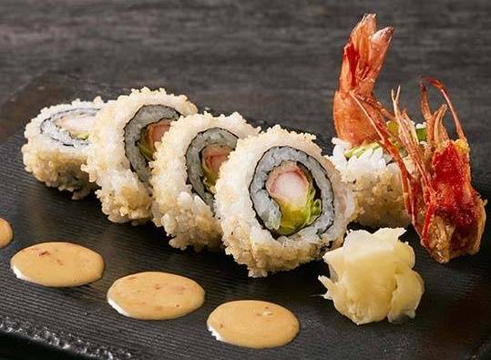 炸蝦天婦羅壽司 Shrimp Tempura Sushi with Spicy Mayonnaise/Sweet Soy Sauce