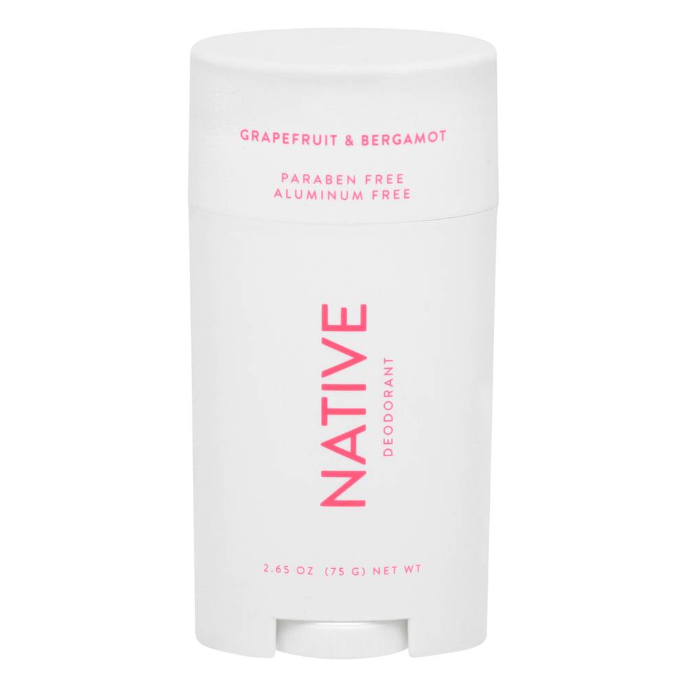 Native Grapefruit & Bergamot Deodorant (2.7 oz)