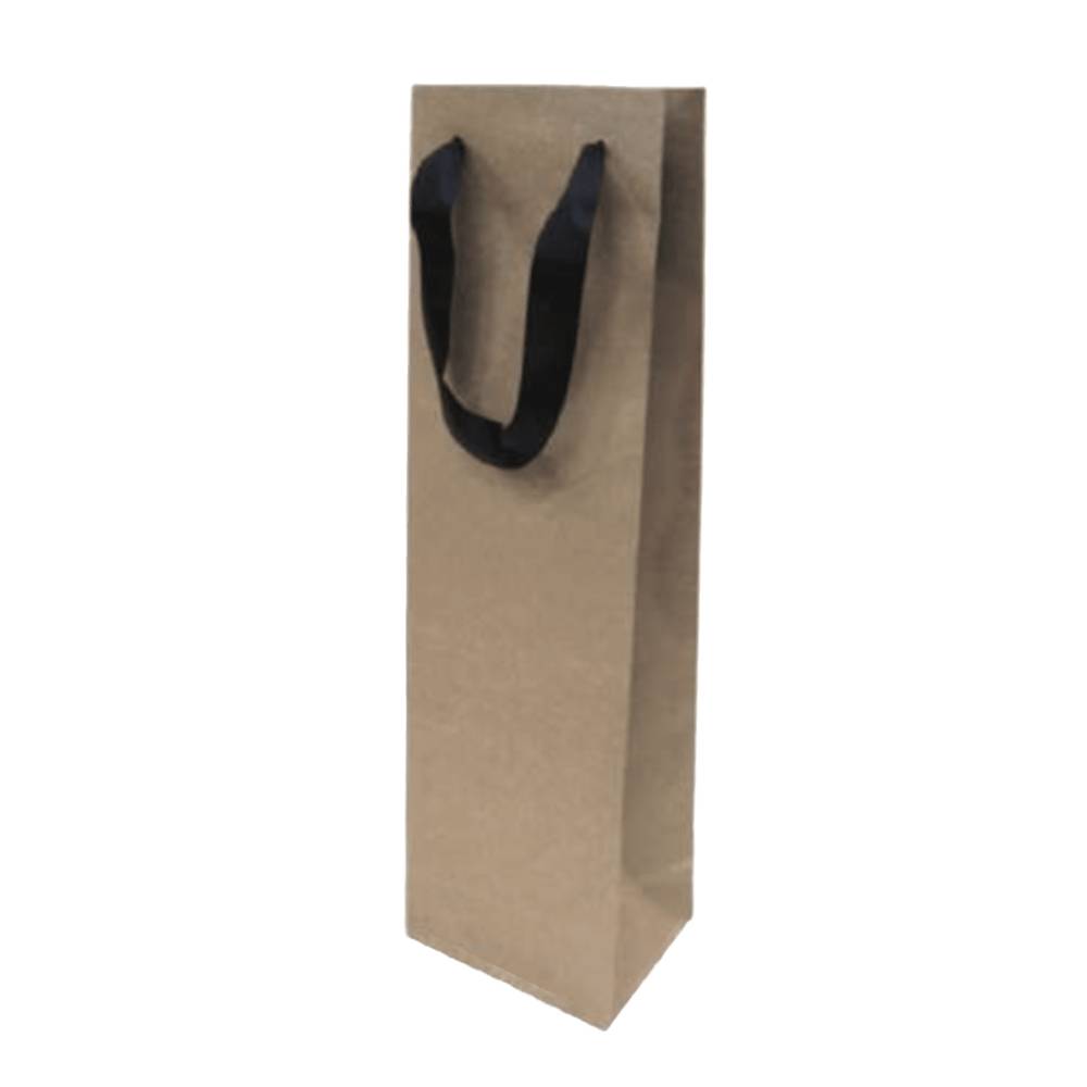 Single Bottle Gift Bag Kraft ea