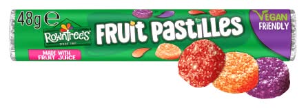Rowntree's Vegan Friendly Fruit Pastilles Sweets Tube (48g)