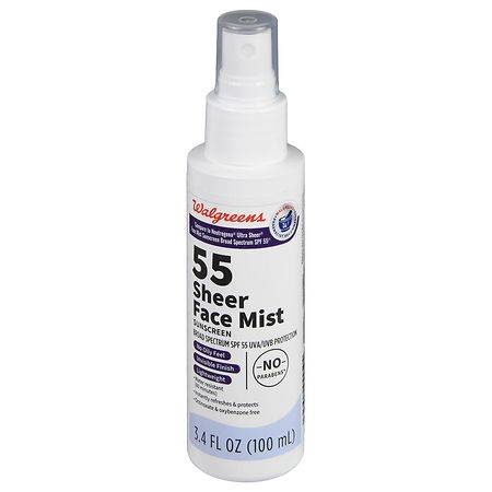 Walgreens Sheer Face Mist Sunscreen (3.4 fl oz)