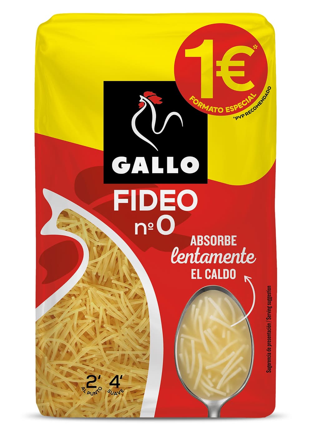 Fideo Nº0 Gallo Bolsa 400 G