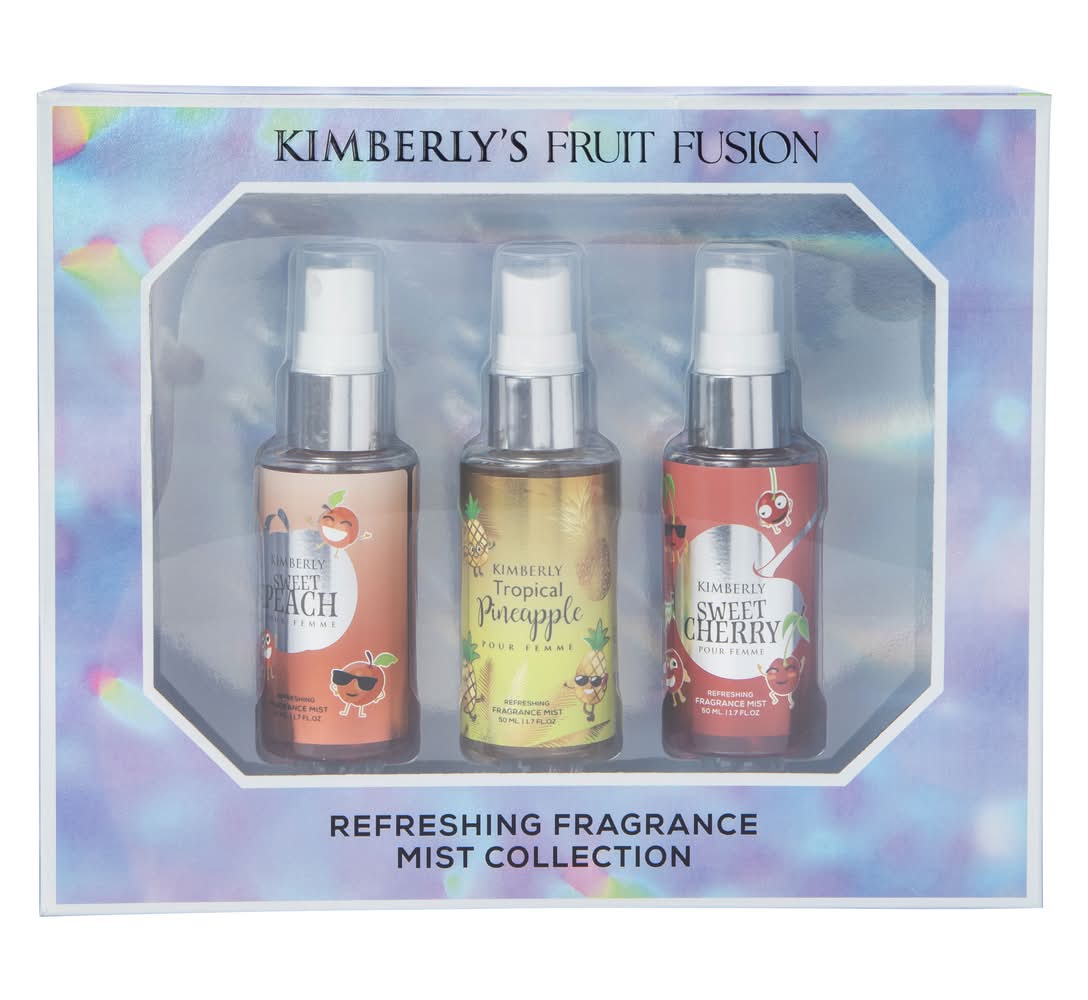 Kimberly’S Fruit Fusion Refreshing Fragrance Mist Collection 3-Piece Set
