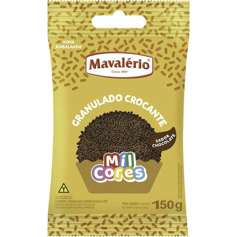 Mavalério granulado crocante sabor chocolate (150g)