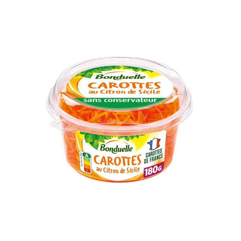 Bonduelle - Carottes râpées citron de sicile (180g)