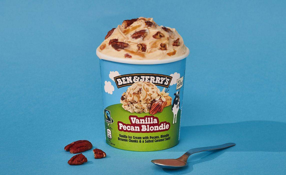 Ben & Jerry's Vanilla Pecan Blondie 465ml