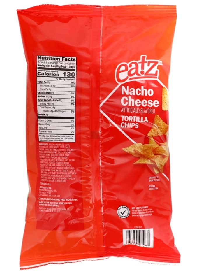 Eatz Nacho Cheese Tortilla Chips (11 oz)