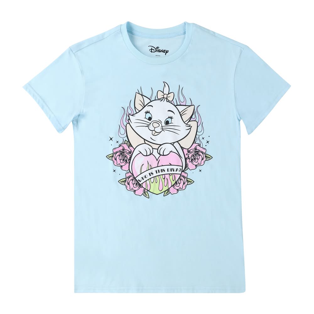 Disney Who's This Diva Graphic Tee Large Blue
